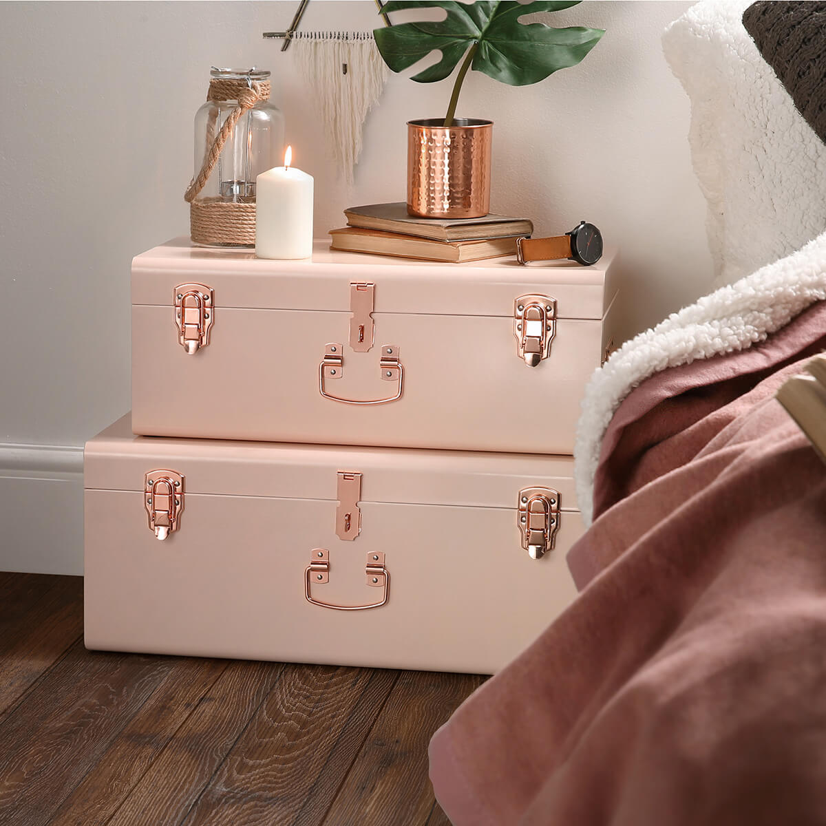 copper and blush cases