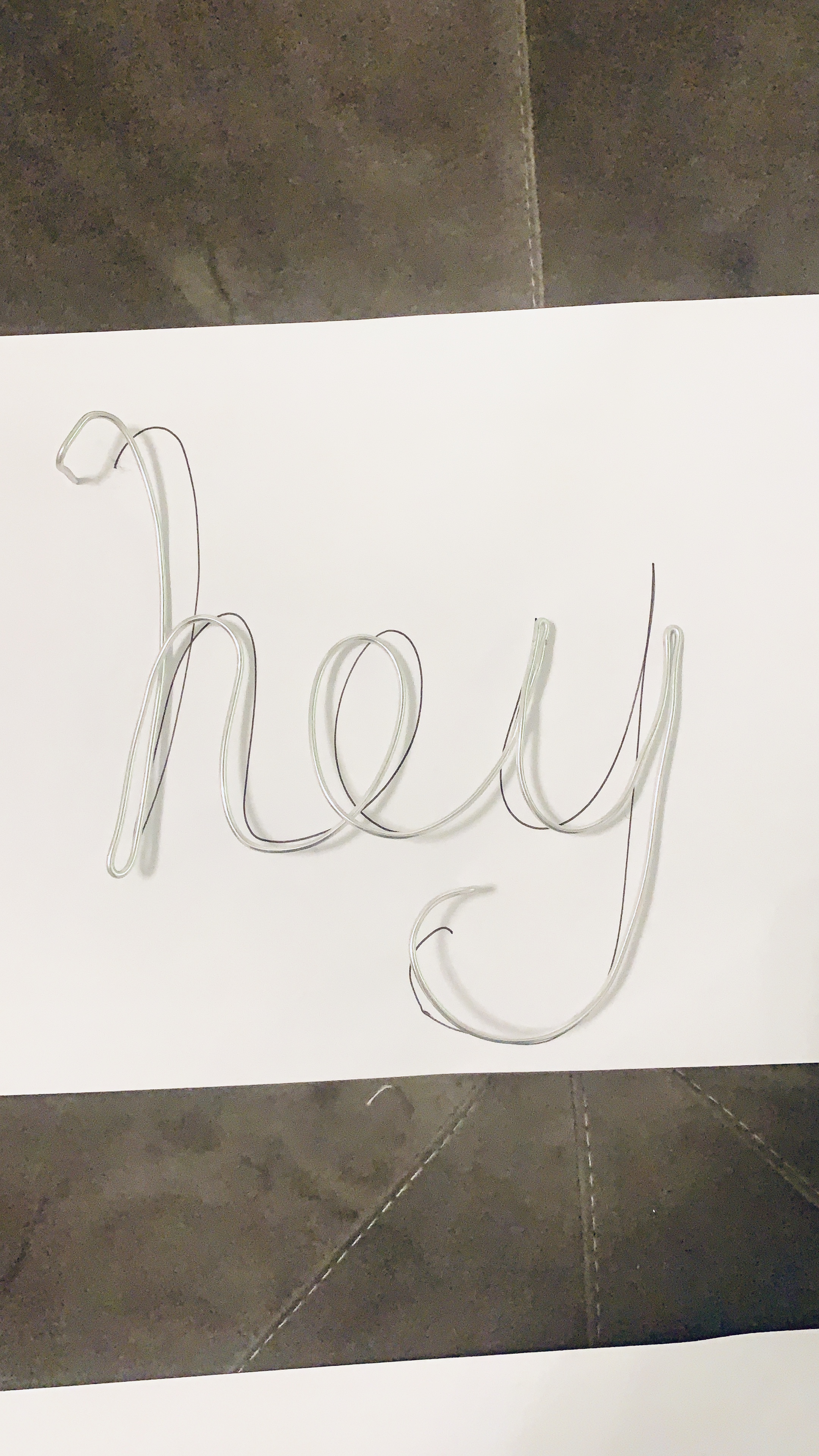 diy wire word wall art